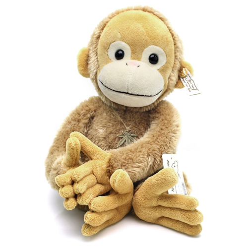 밍런 수제 목걸이 원숭이 테디베어 MR198-74 35cm